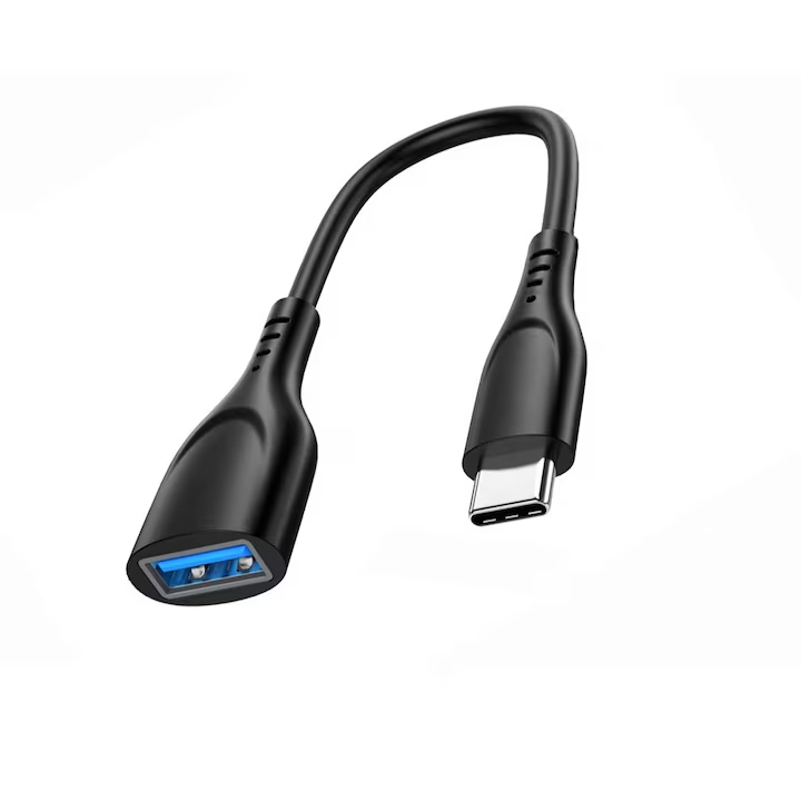 Cablu adaptor OTG Type-C tată la USB 3.0 mamă, Negru, YULMI®