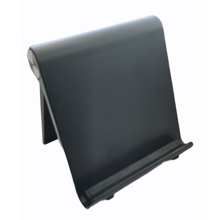 Suport de birou pentru telefon mobil / Suport de birou pentru tabletă / Stand pliant pentru birou, Negru, YULMI®